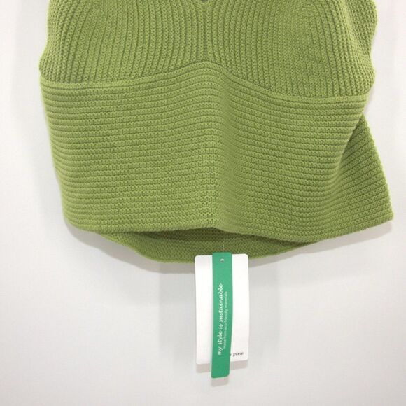 NWT Stitch & Pine Crochet Halter Green Knit Crop Top Size XL - Picture 3 of 9